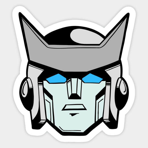 Ratchet Transformer Big Head Sticker by Chris Nixt